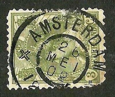 Netherlands 3c SON CDS Amsterdam 26 MEI 02 Postmark Used #FZ1163