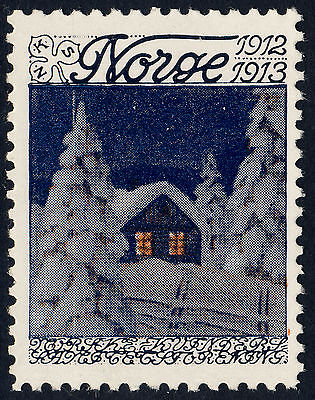 NORWAY 1912 Christmas Seal (NKS 7.I) P. W. Johannsen, artist - Mint Never Hinged