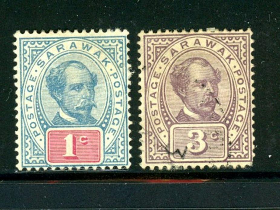 Sarawak Scott # 36, 38 - MH/Used