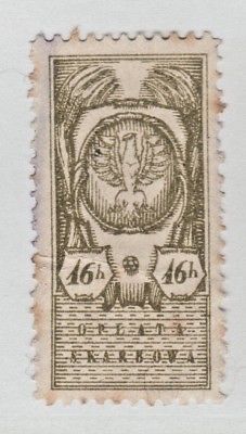Poland Revenue Fiscal Stamp 12-16a-- 16h perf - nice