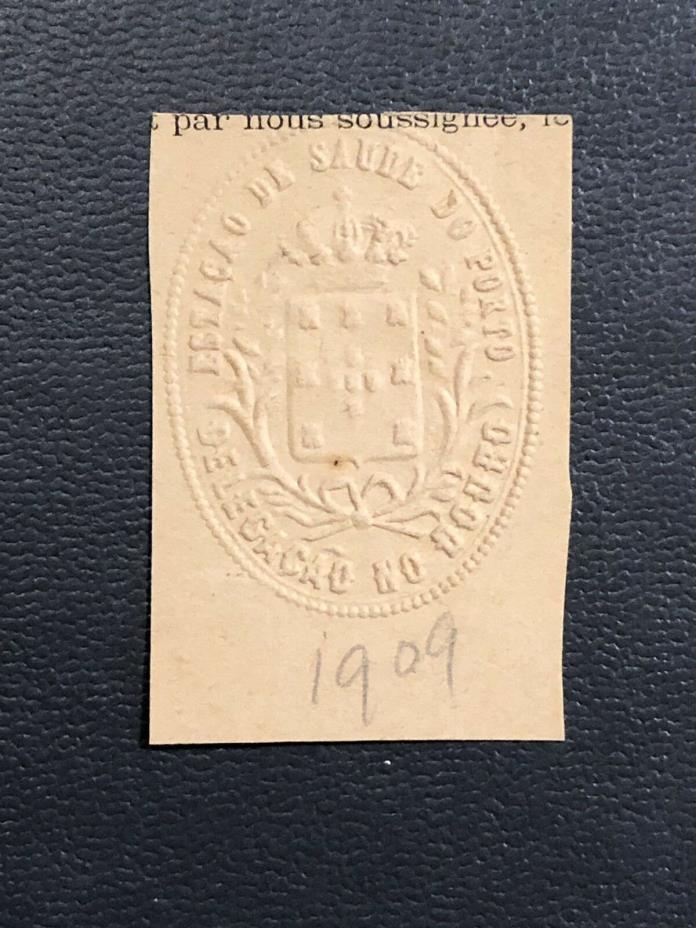 Unknown Embossed Stamp ?Portugal