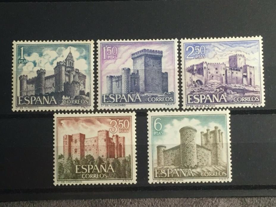 SCOTT #1573-1577 1969 SPAIN STAMPS MH