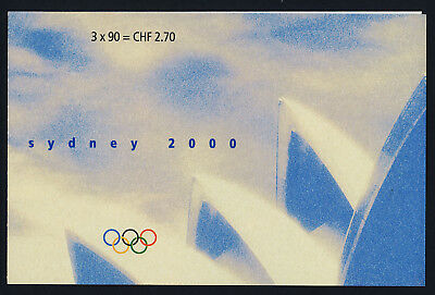 Switzerland 1086a Booklet MNH Summer Olympics, Swimming, Cycling, Athletics