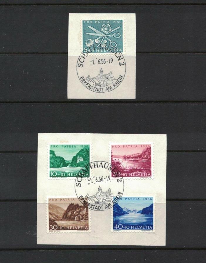 SWITZERLAND 1956 - Pro Patria (Full Set) with First Day Cancellations. VFU !