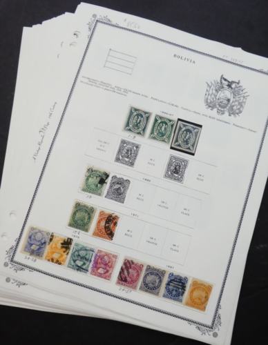 EDW1949SELL : SOUTH & CENTRAL AMERICA Old Time Mint & Used collection on pages