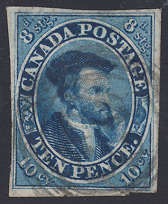 Canada 10d Cartier RE-ENTRY Scott 7var, VF (small tear), catalogue - unlististed