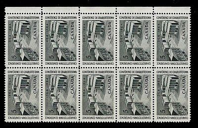 Canada 1964 5c Charlottetown Conference Block of 10  MNH