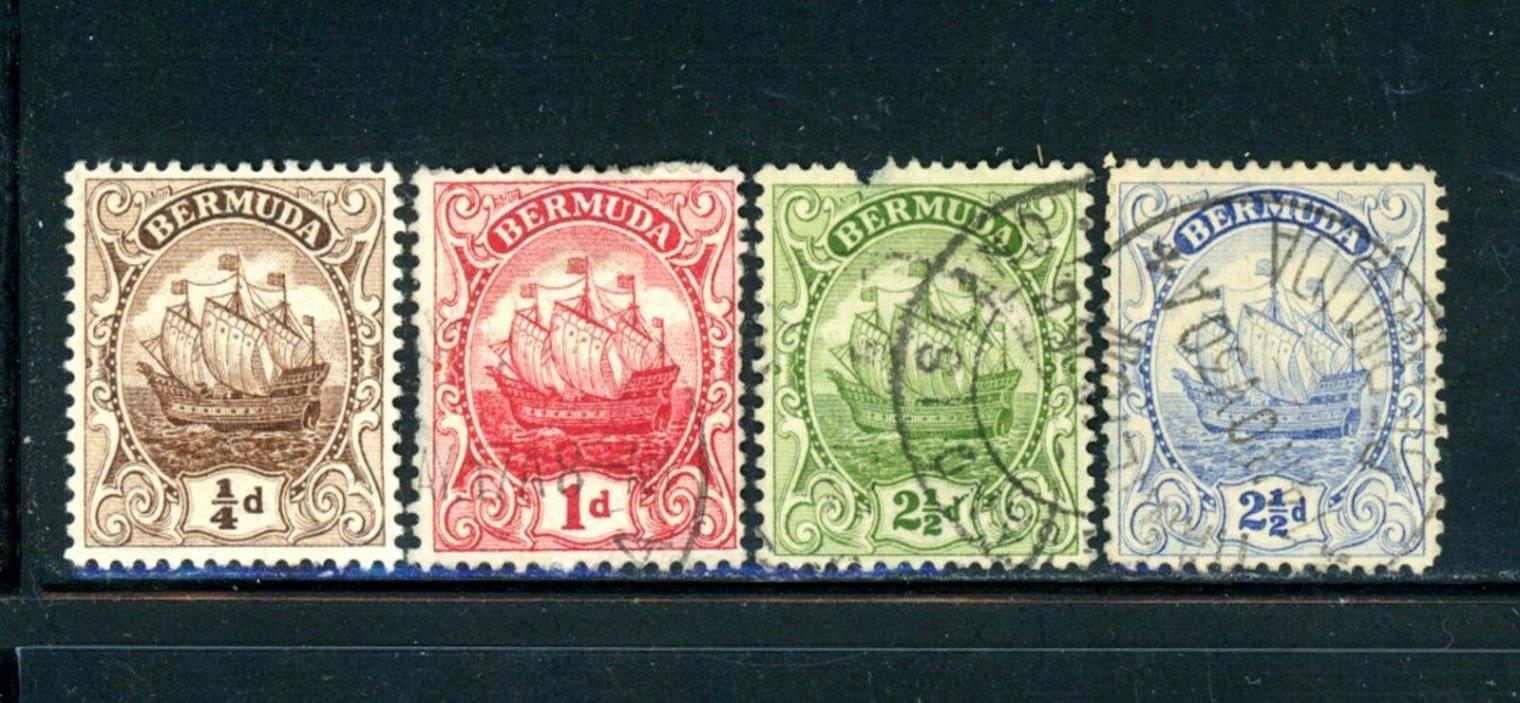Bermuda Scott # 81, 83, 86, 87 - Used