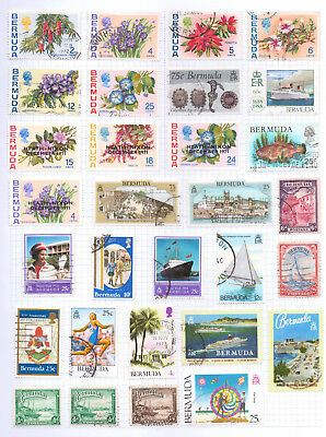 BERMUDA Album page of Mint/Used Stamps (M790)
