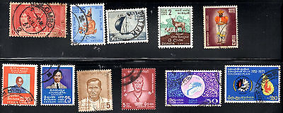 stamps CEYLON CD302 A90(2) A91 A151 A153 A154 A157(2) A158 A159 LOT