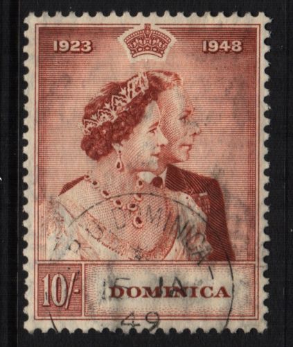 ~ DOMINICA, USED, #114-5, CS/2, GREAT CENTERING, (1) SHOWN