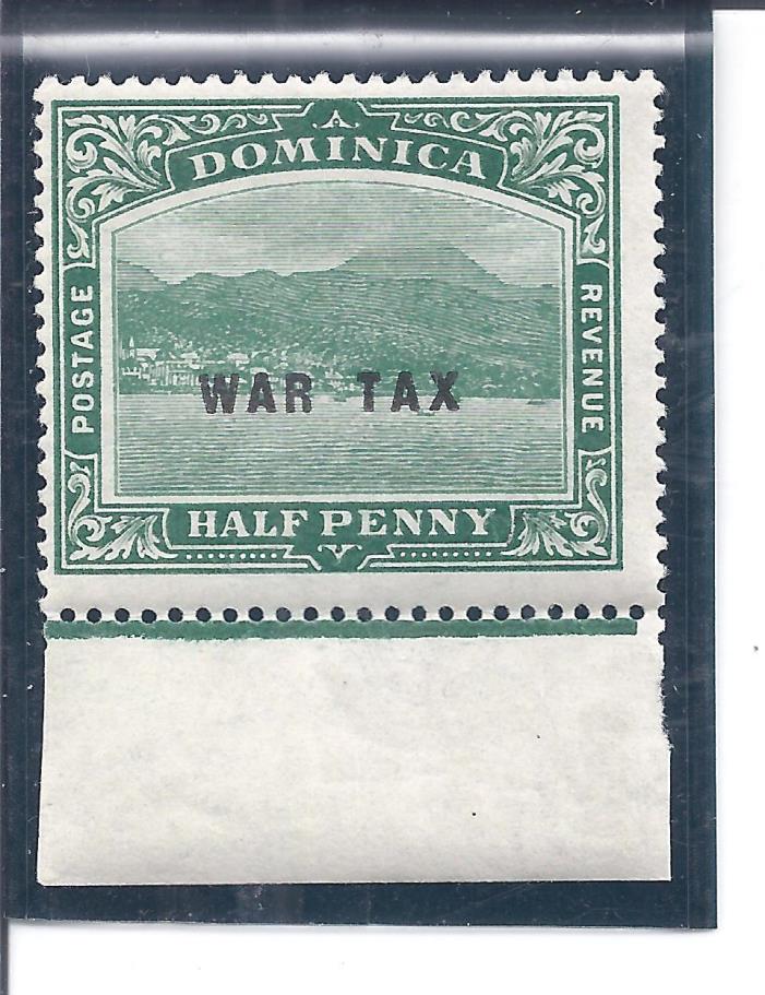 DOMINICA...# MR2...WAR TAX STAMP...1918... Mint  NH...SCV  $ 5++