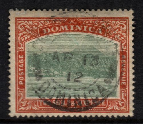 ~ DOMINICA, USED #35-48, GREAT CENTERING, (1) SHOWN