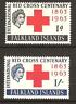 FALKLAND sc# 147-148 , 1963 RED CROSS CENTENARY Queen Elizabeth MNH