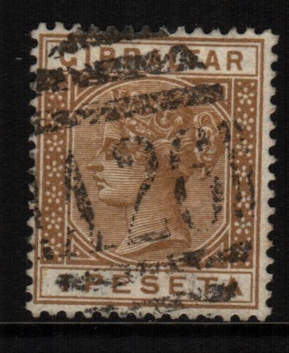 ~ GIBRALTAR, USED, #29-38, CS/12, (1) SHOWN, GREAT CENTERING