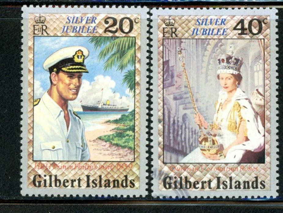 Gilbert & Ellice Scott # 37 - 39 - MH, 52, 53 - MNH, 294, 295 - Used