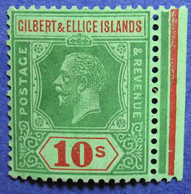 1924 GILBERT ELLICE IS 10S SCOTT# 31 SG# 35 UNUSED NH CS06886