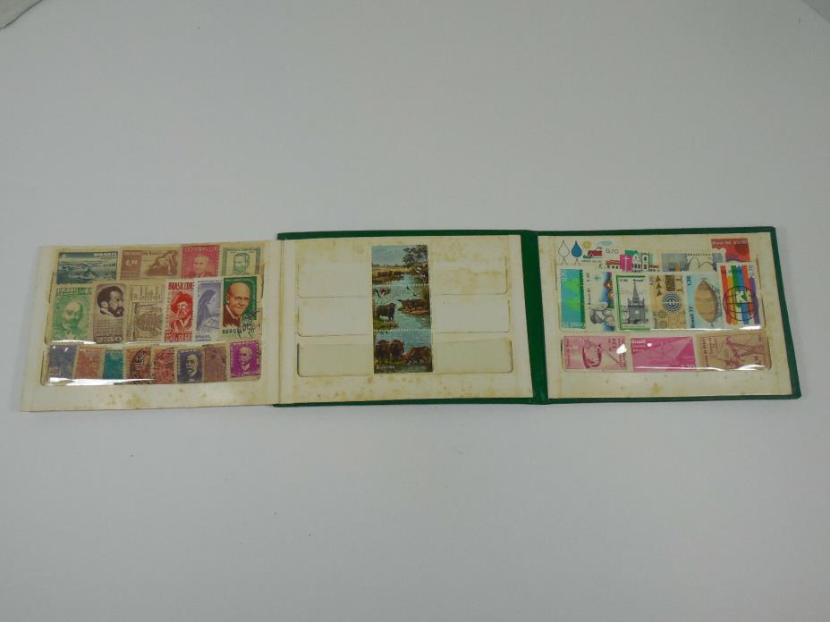 VINTAGE BRAZIL BRASIL SELOS BRASILEIROS BRAZILIAN STAMPS RETRO DECOR PHILATELIST