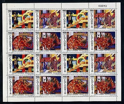 Colombia C886, MNH, Art Paintings Myths and Legends Type 1996. x23625