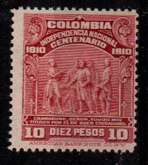 Colombia Scott 338 fine Mint NH (Michel Catalog Value for NH - 800 Euros - $872)