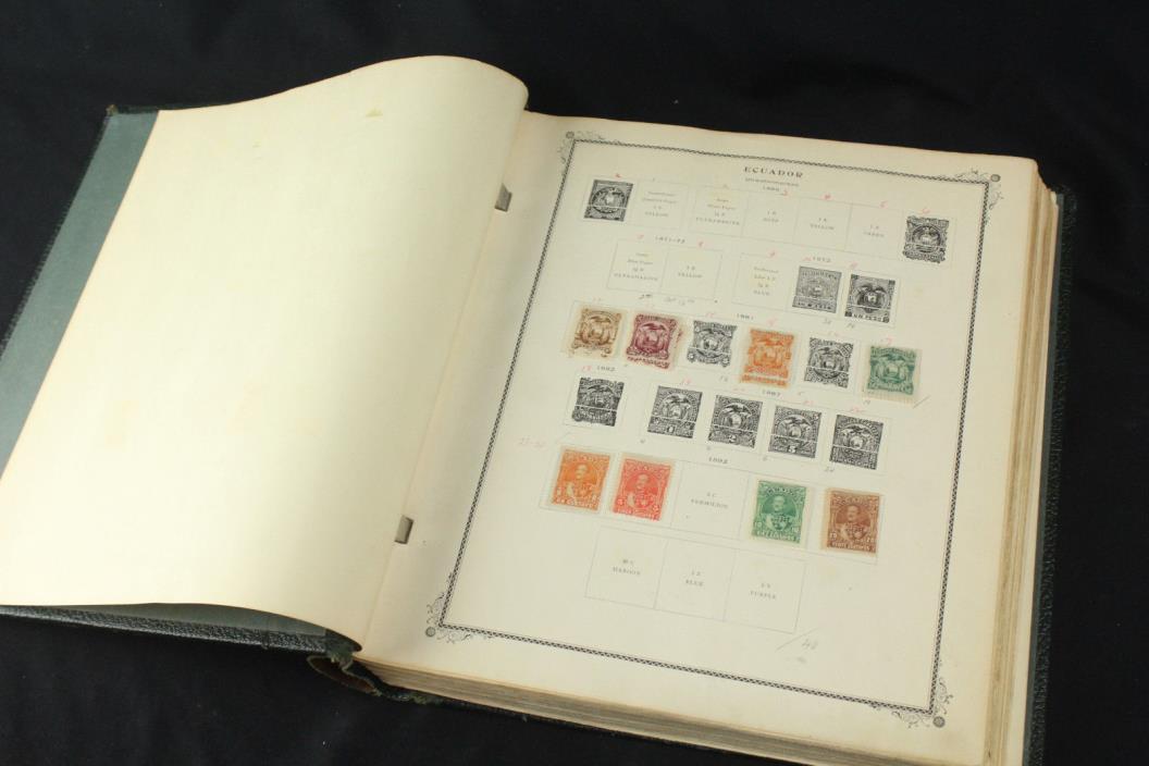 Scott Specialty Album w/Multiple Sets of Ecuador Stamps Packed w/Early,Mint,BOB+