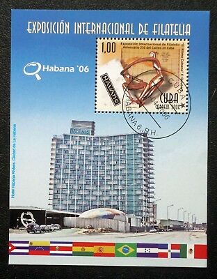 1Cuba  Sc# 4564  HAVANA PHILATELIC EXPO  2006 philately  SOUVENIR SHEET stamps