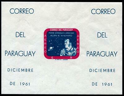 HERRICKSTAMP PARAGUAY Sc.# 616C Alan Shepard Imperf Stamp S/S