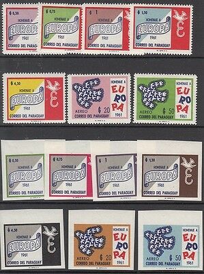 Paraguay Scott 623-629 Mint NH perf and imperf