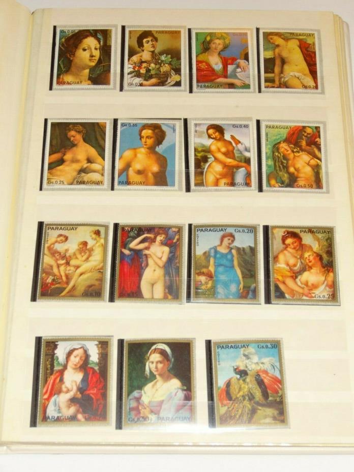 PARAGUAY ART STAMPS  Beautiful  Lot of Art Stamps From Paraguay  MNH
