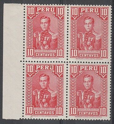 Peru Scott 310 Mint NH VF block