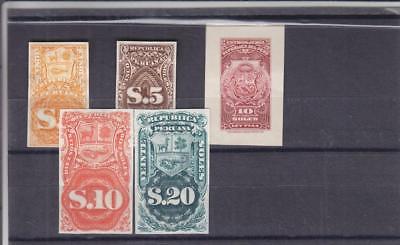 Peru: Revenue Proofs, 24P, 25P, 26P, 27P, Unlisted (23737)