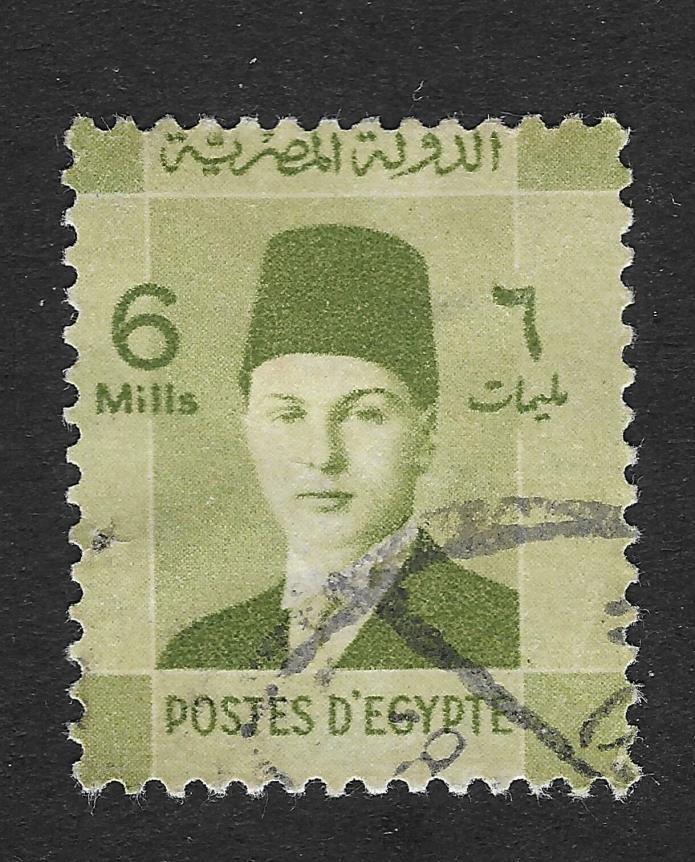 EGYPT 1937-1944 6m  Investiture of King Farouk (CX4)