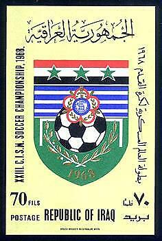 HERRICKSTAMP IRAQ Sc.# 476A Soccer S/S