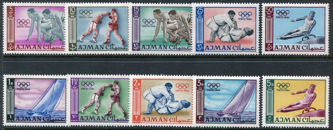 AJMAN  27 - 36  Beautiful Mint  Never Hinged  Set  OLYMPICS  UPTOWN 35558