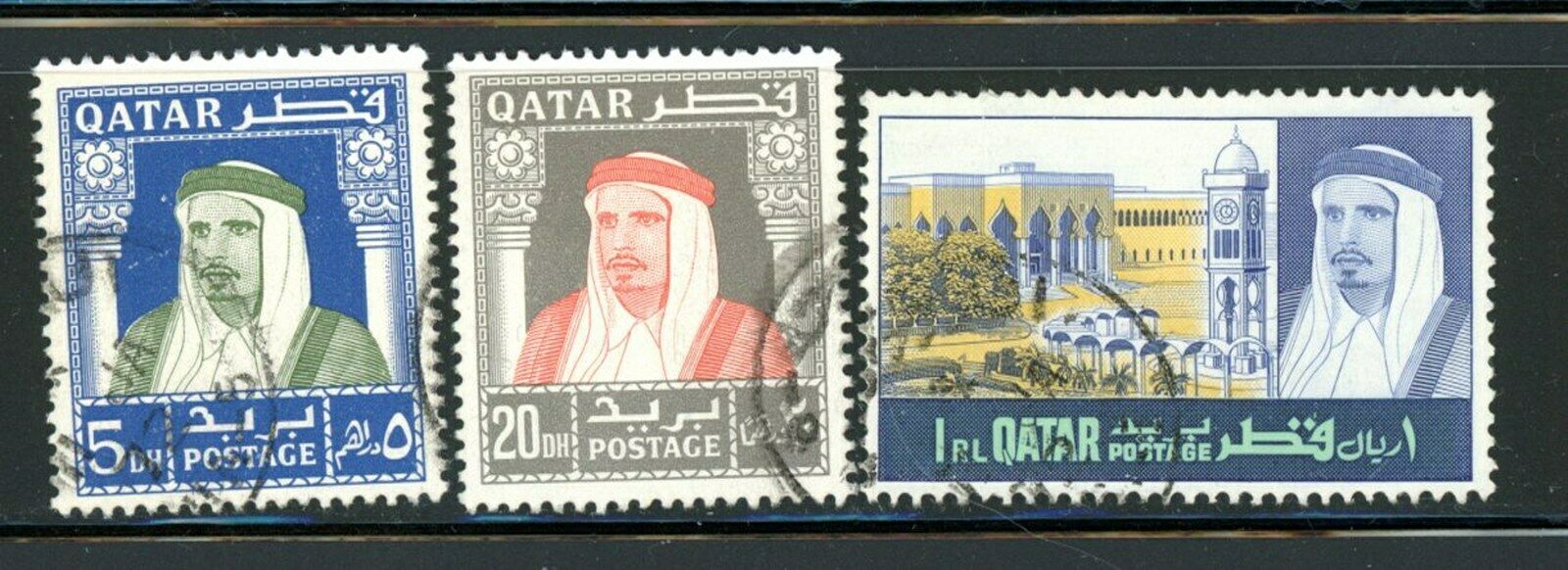 Qatar Scott # 146, 148, 154 - Used