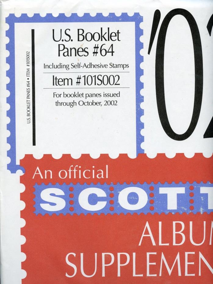 UNITED STATES--Supplements for Scott Album Booklet Panes #64