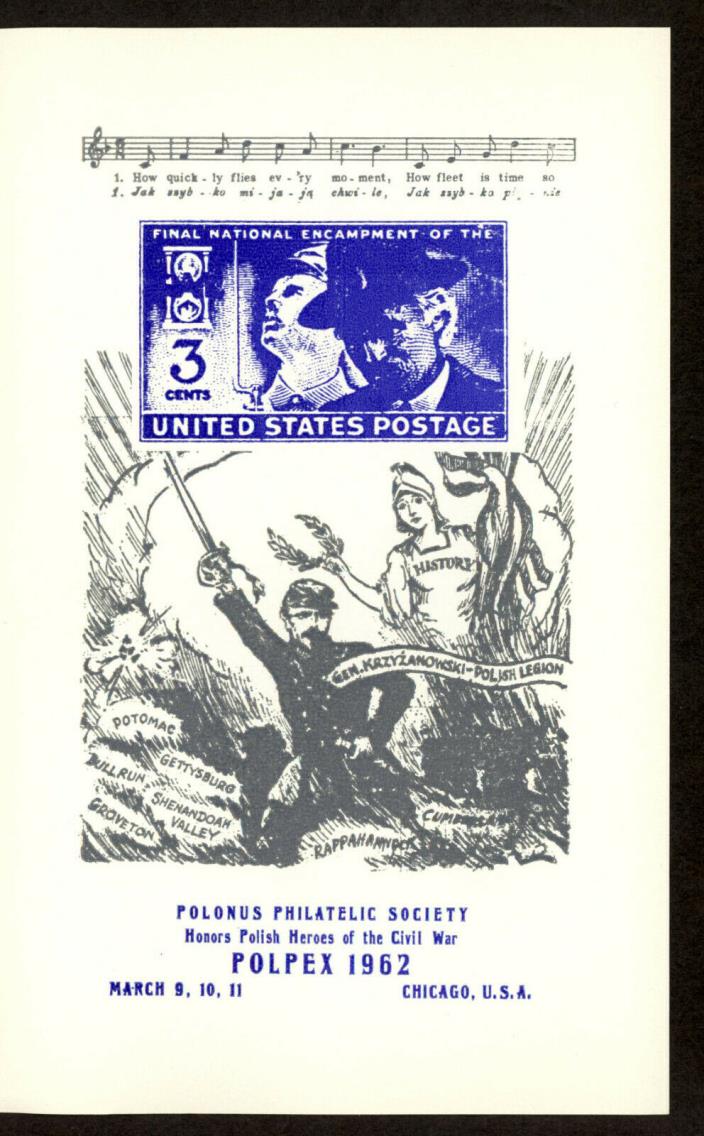 Polpex 1962 Souvenir sheet set + pamphlet. Civil War