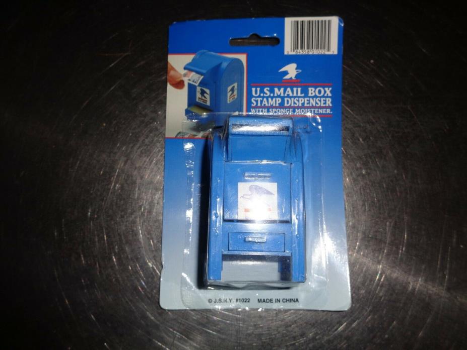 U.S. Mail Mailbox Stamp Dispenser Plastic Replica USPS Collectible