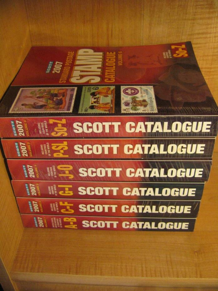2007 Scott Stamp Catalogs - Full Set (VOL. 1-6)