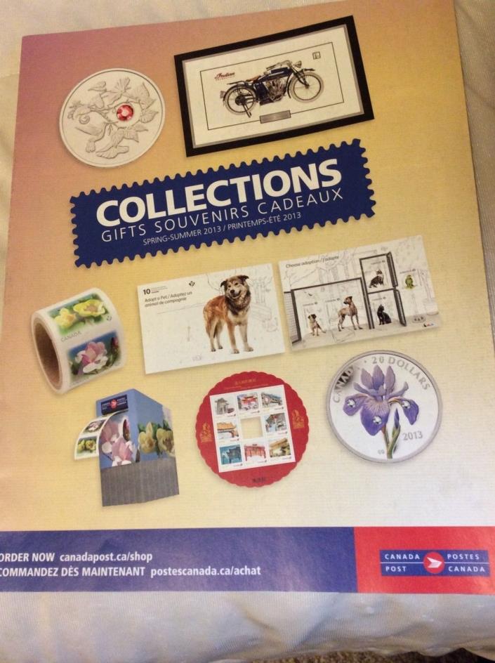 2013 CANADA POST COLLECTIONS GIFT BROCHURE STAMPS & COINS MAGAZINE Spring Rare