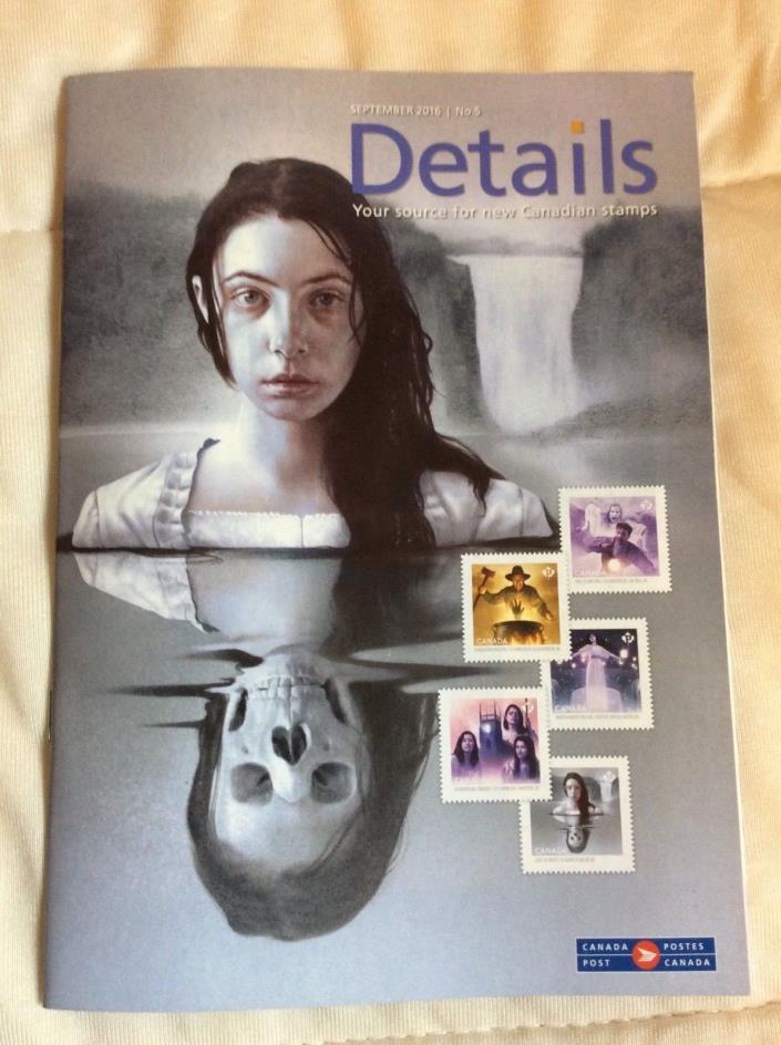 HAUNTED CANADA POST MAGAZINE DETAILS STAMP & COIN BROCHURE SEPT 2016