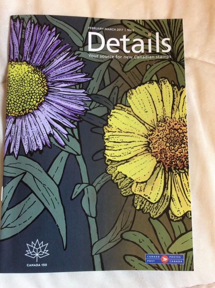 CANADA POST DETAILS STAMP & COIN BROCHURE Feb 2017 Daisies, Opera, Black History