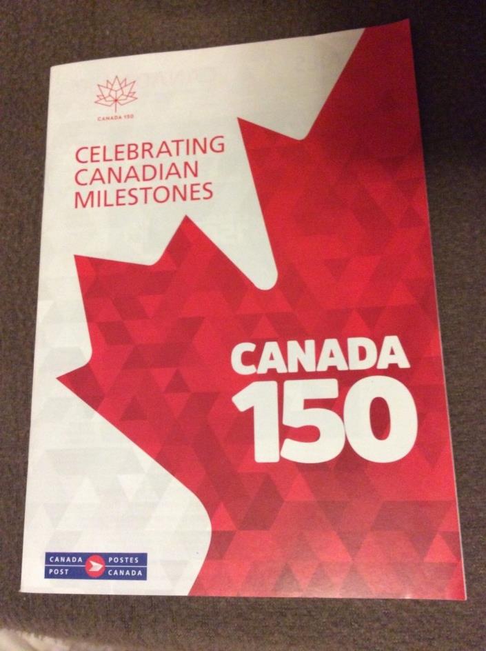 CANADA 150th CANADA POST  DETAILS STAMP BROCHURE MAGAZINE JUNE 2017