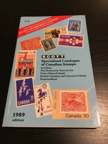 Scott Specialized Catalogue Of Canadian Stamps 1989 Edition