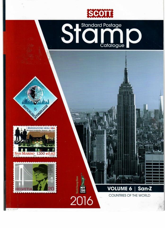 2016 Scott Stamp Catalogue Volume 6 - Ex-Library