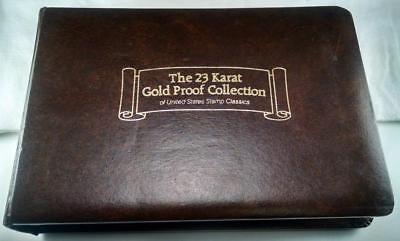 COMPLETE SET OF 33 23K GOLD PROOF UNITED STATES STAMP CLASSICS IN BOOK!
