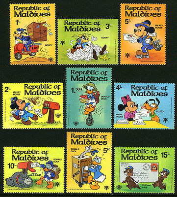Maldives 826-834,MNH.Disney characters:Goofy,Mickey Mouse,Minnie Mouse,Chip,1979
