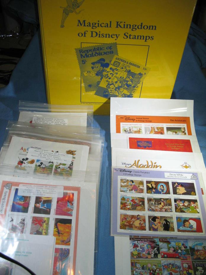 Magical Kingdom of Disney Huge Stamp Collection Never Opened