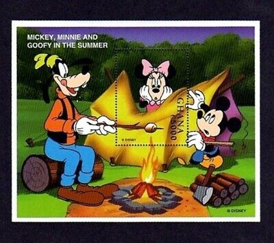 GHANA - 1998 - DISNEY - MICKEY - MINNIE - GOOFY - SUMMER ++ MINT - MNH S/SHEET!