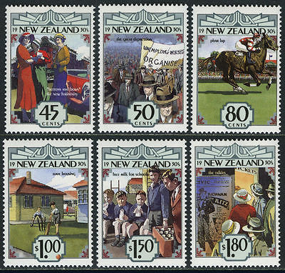 New Zealand 1145-1150, MI 1273-1278, MNH. The Emerging Years, The 1930's, 1993